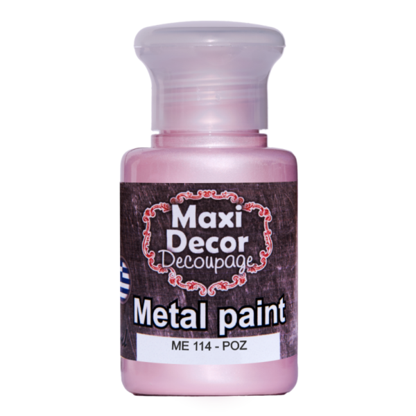 acrilica metalica roz Maxi Decor 60ml-gtatarakis.com