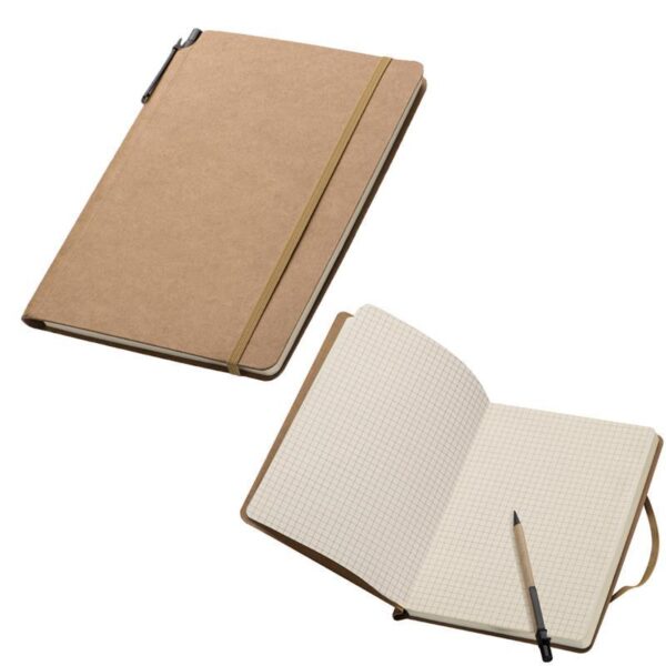 notebook cu elastic si pix 21x14,8cm-gtatarakis.com