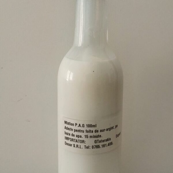Mixtion 100ml. Adeziv pentru foita imitatie aur-argint-cupru pe baza de apa.