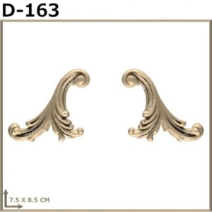 Decorațiuni din pasta de lemn "D-163"-8.5×7.5 cm (set)