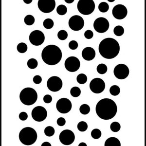 Sablon-Stencil forme geometrice cerc-GE008-21x30cm