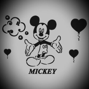 Sablon-Stencil Mickey-C027