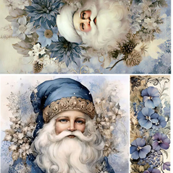 Hartie de orez decupaj Mos Craciun