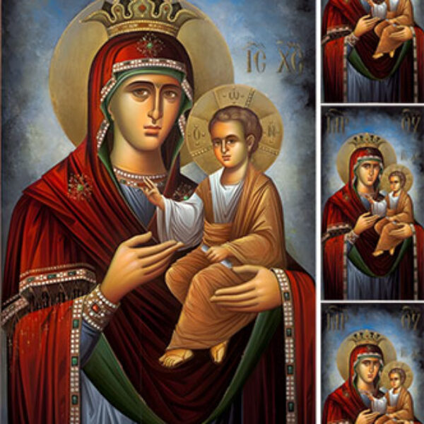 Hartie de orez decupaj Maica Domnului 2800719. A3-30x42cm 38-40g.  Aplicare cu adeziv soft decupaj Maxi Decor. 