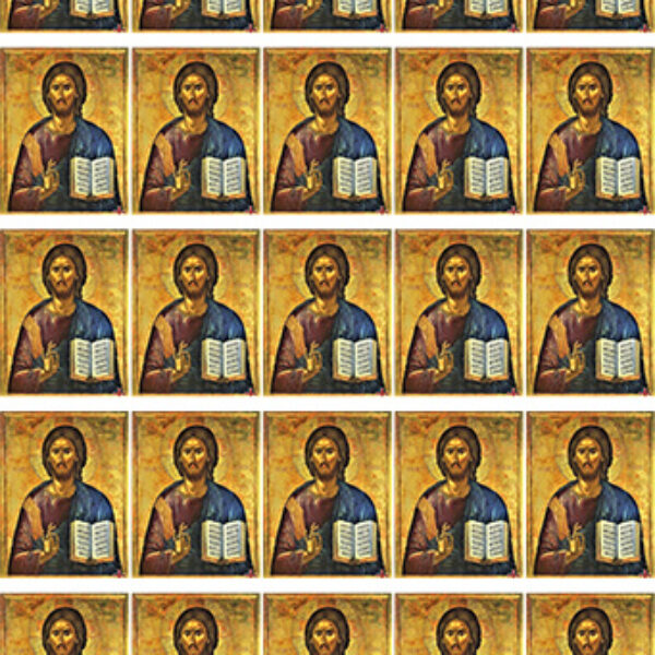 Icoană imprimată -Iisus Hristos-pe Special realizate pentru magneti, iconite, suveniruri.